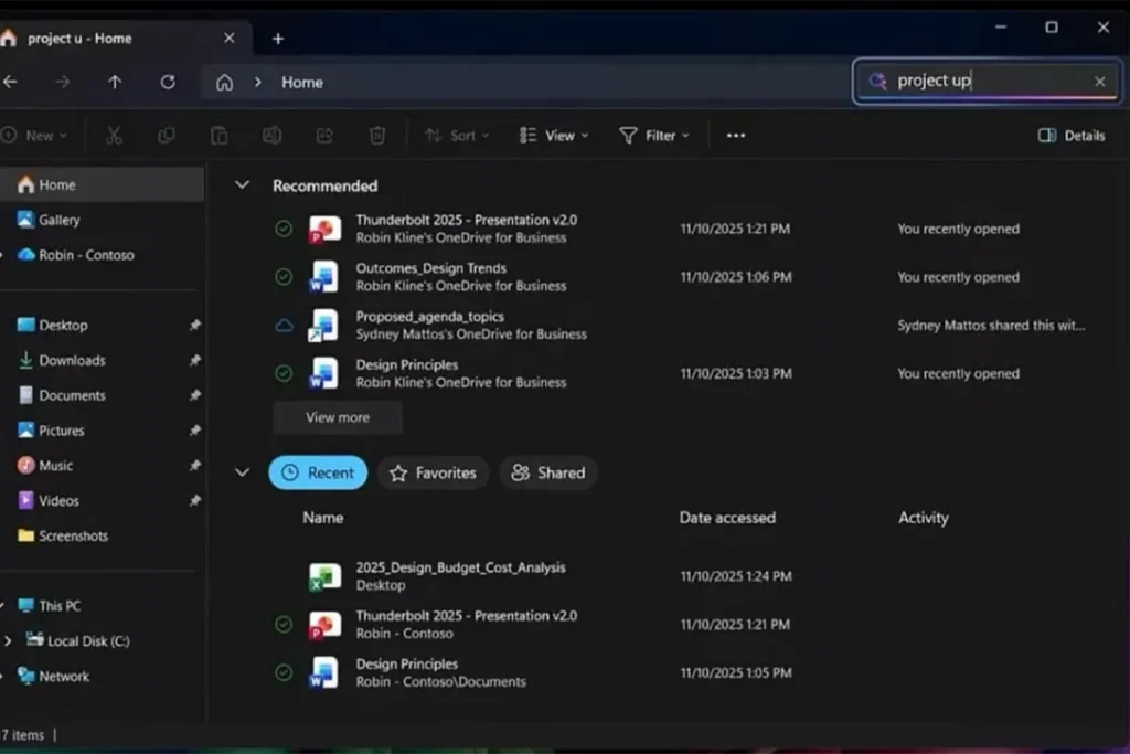 ورود کوپایلت به فایل اکسپلورر ویندوز 11