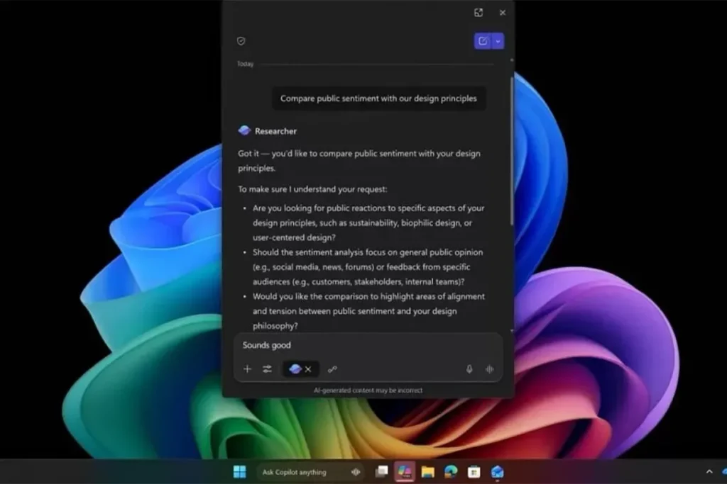 ورود کوپایلت به تسک بار ویندوز 11