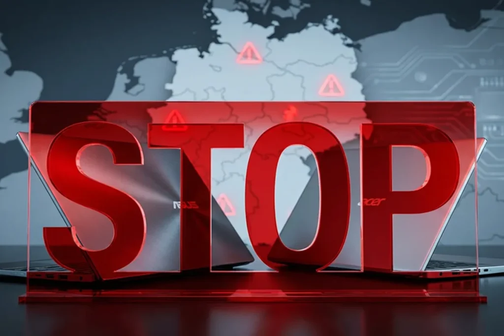 توقف فروش لپ تاپ ایسوس و ایسر در آلمان