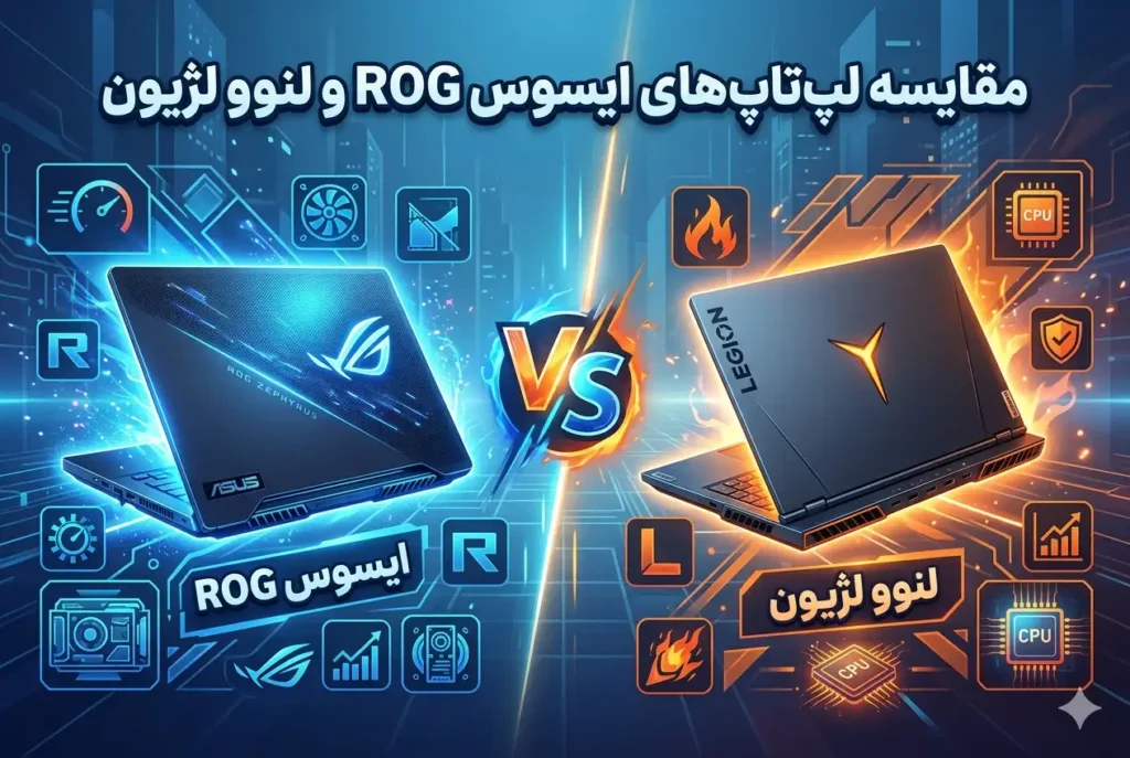 مقایسه لپ تاپ های ایسوس ROG و لنوو لژیون
