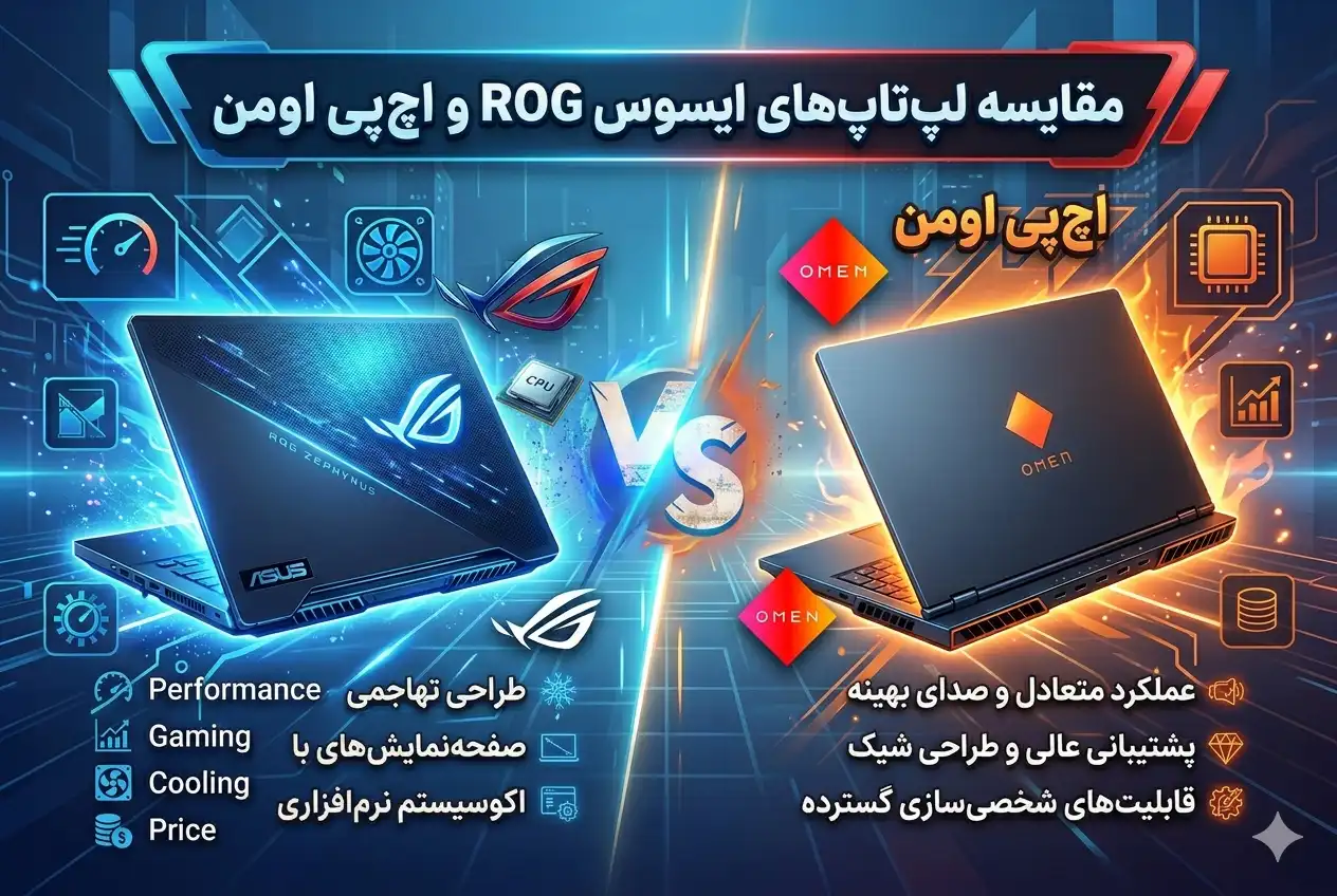 مقایسه لپ تاپ های ایسوس ROG و اچ پی اومن