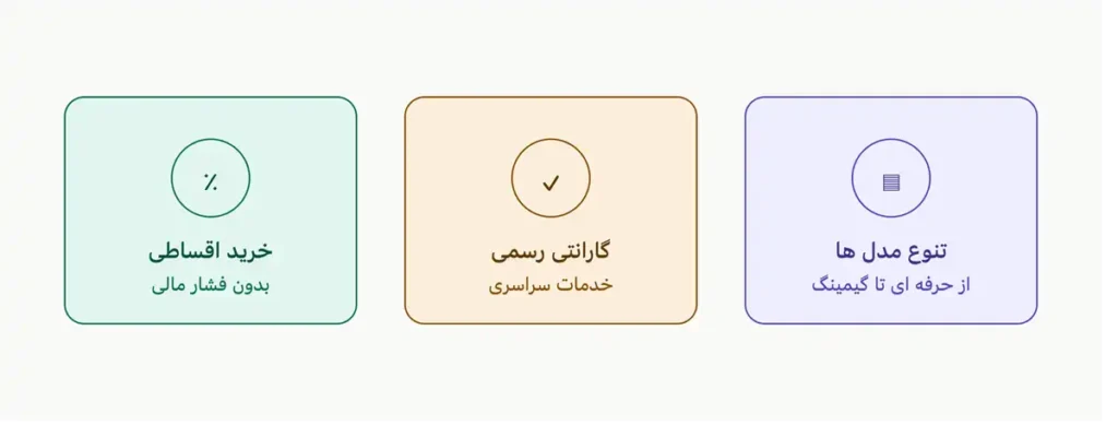 مقایسه لپ تاپ های پروآرت ایسوس و دل پرسیژن