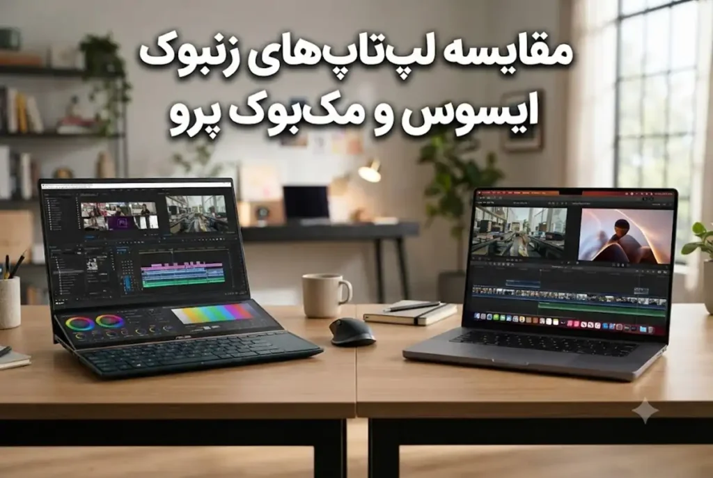 مقایسه لپ تاپ های زنبوک ایسوس و مک بوک پرو